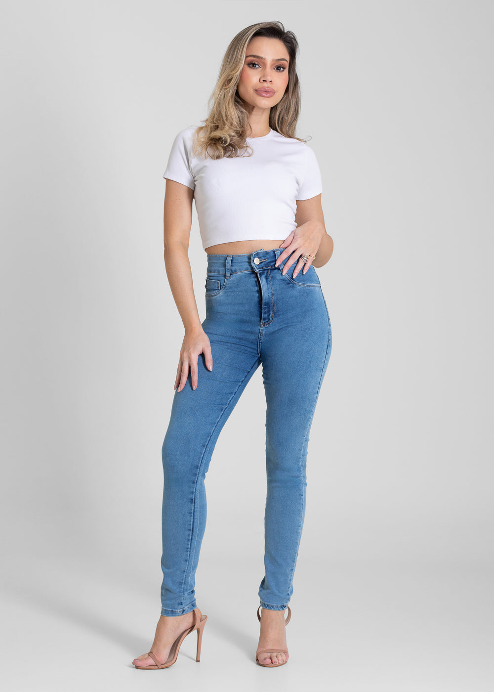 Calça Jeans Sawary Push Up - 283333 AZUL