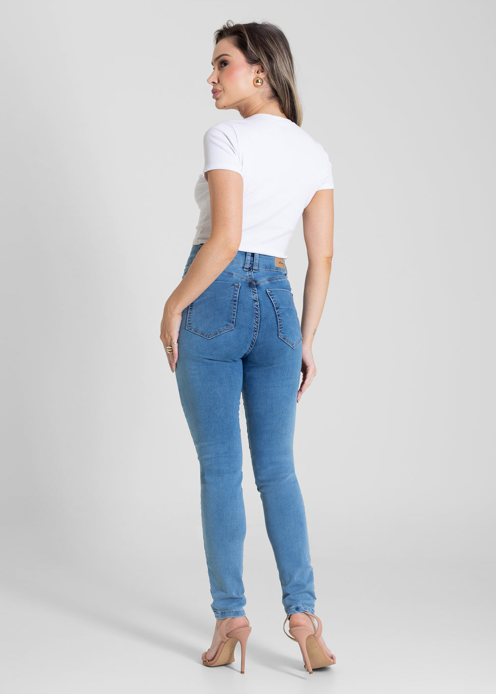 Calça Jeans Sawary Push Up - 283333 AZUL