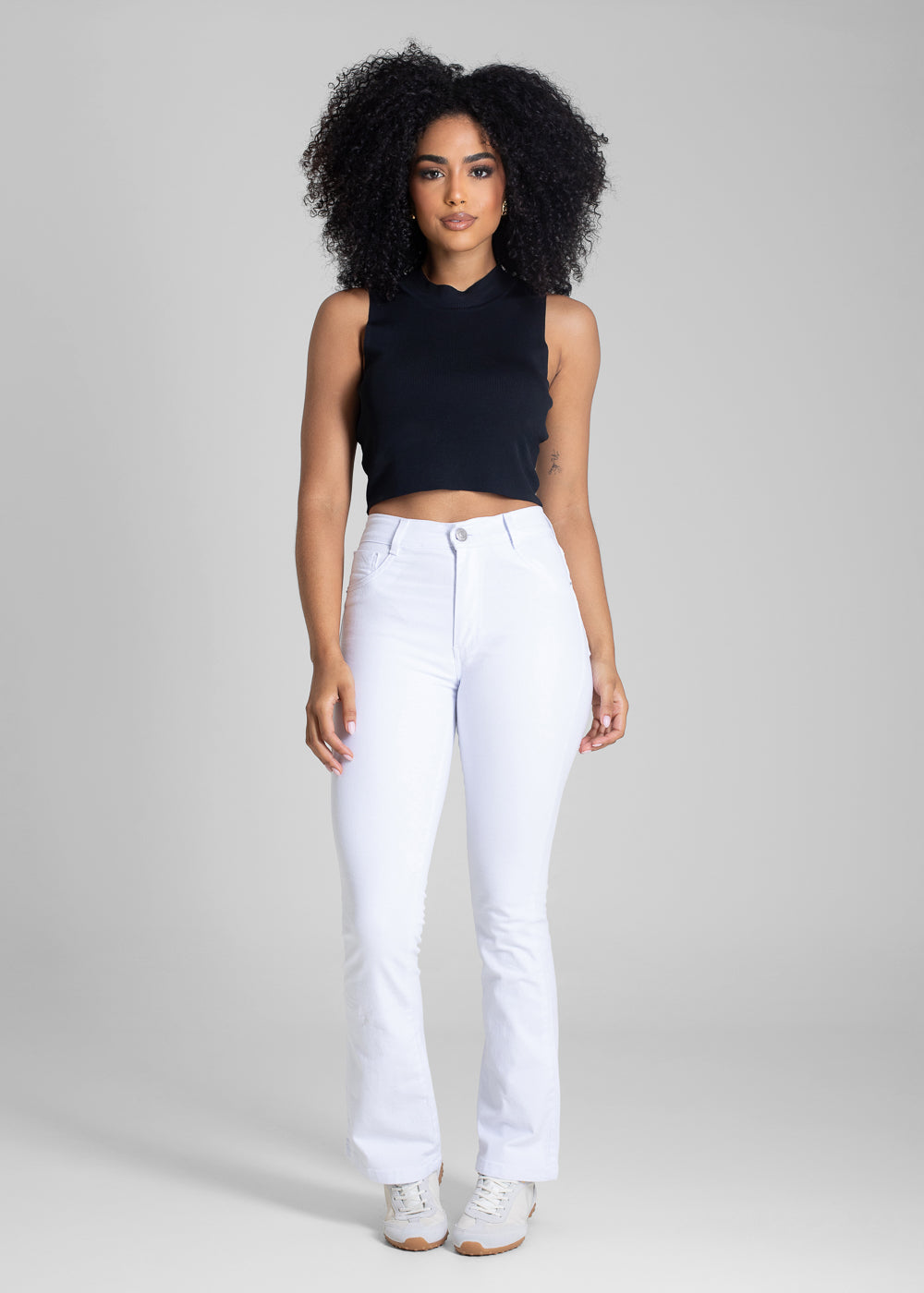 Calça Sarja Sawary Boot Cut Petit - 283334 BRANCO