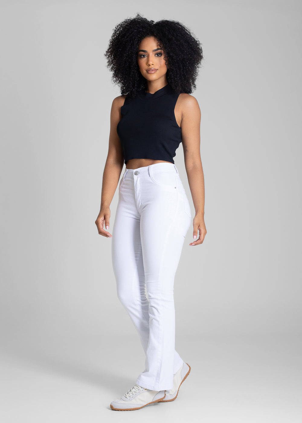 Calça Sarja Sawary Boot Cut Petit - 283334 BRANCO