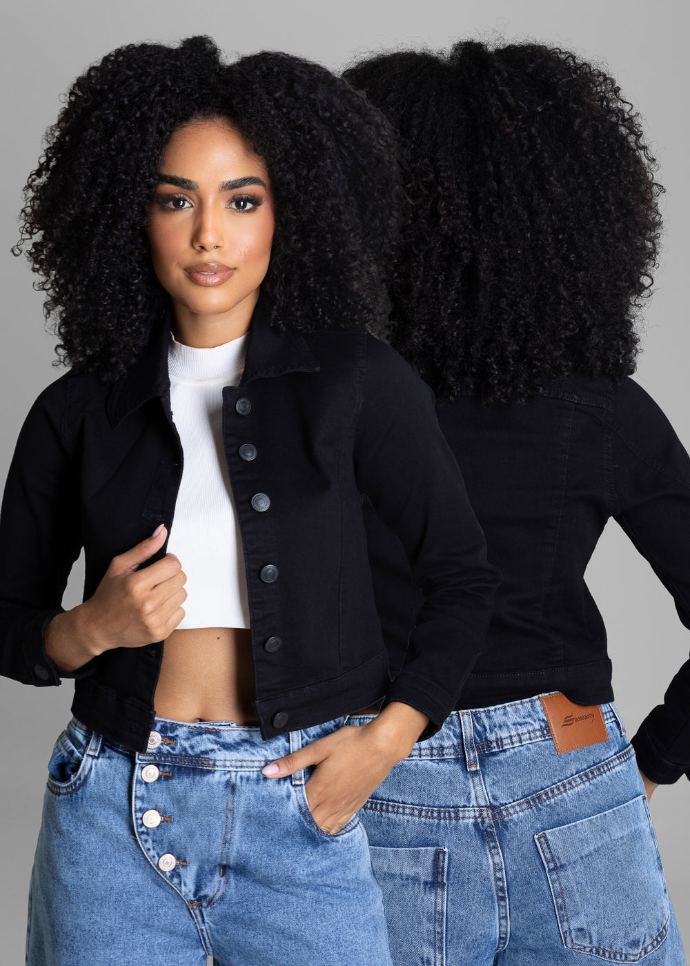 Jaqueta Sarja Sawary - 283335 PRETO