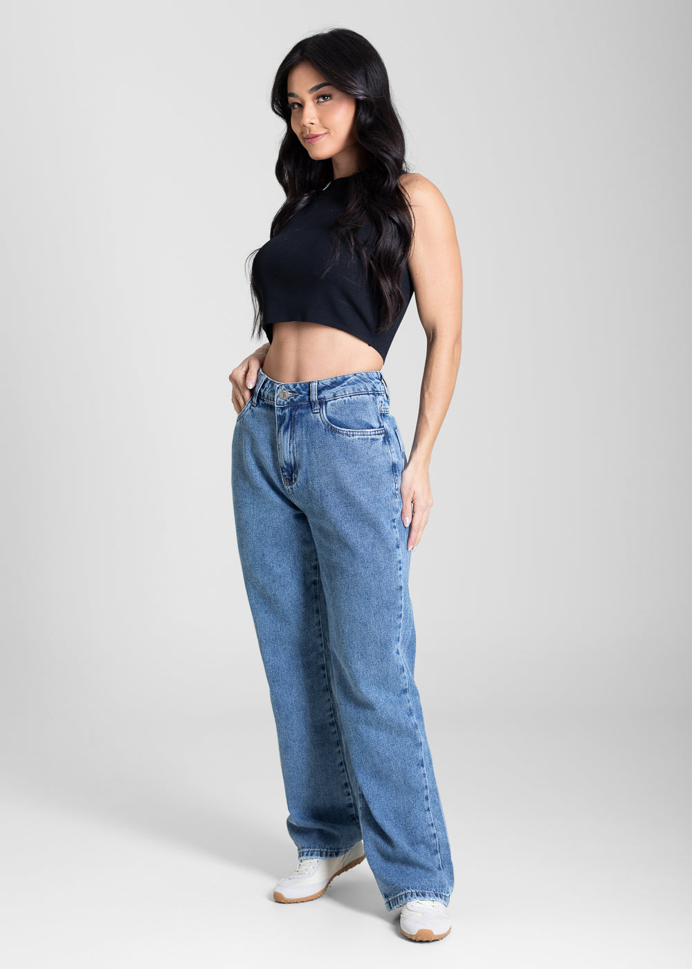 Calça Jeans Sawary Reta Petit - 283342 AZUL