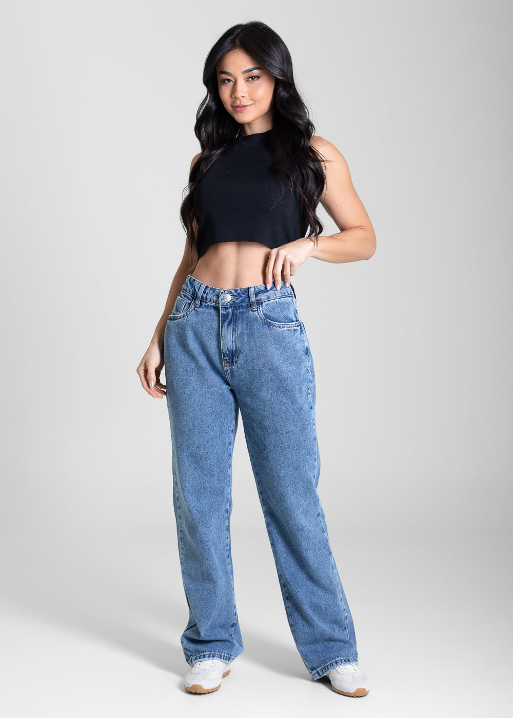 Calça Jeans Sawary Reta Petit - 283342 AZUL