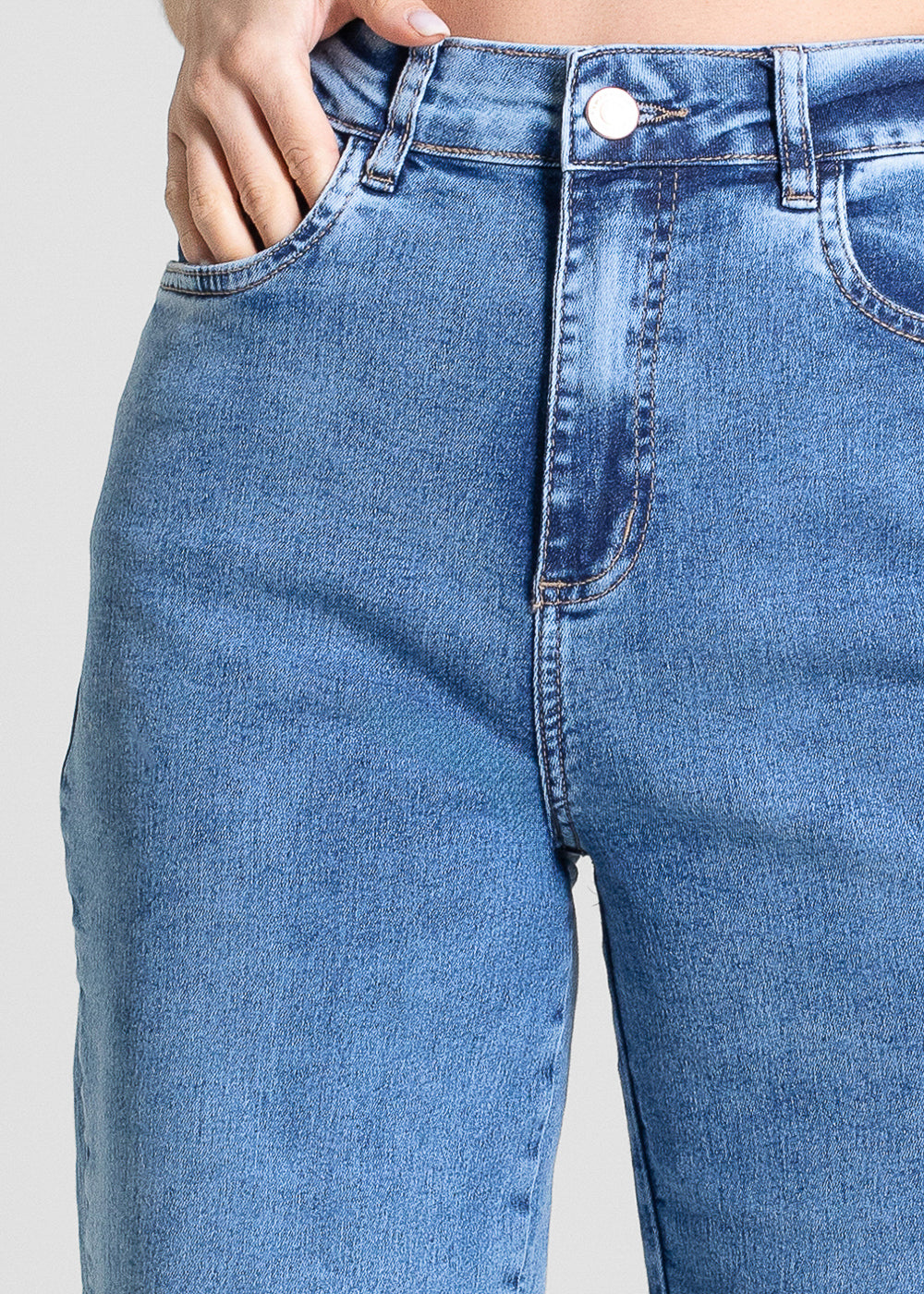 Calça Jeans Sawary Wide Leg Petit - 283343 AZUL