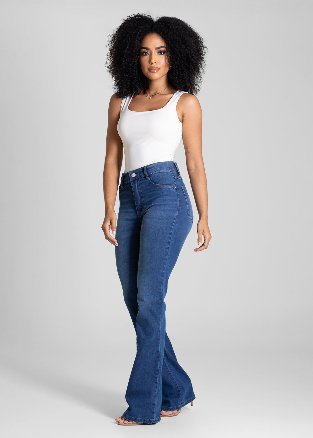 Calça Jeans Sawary Boot Cut - 283354 AZUL
