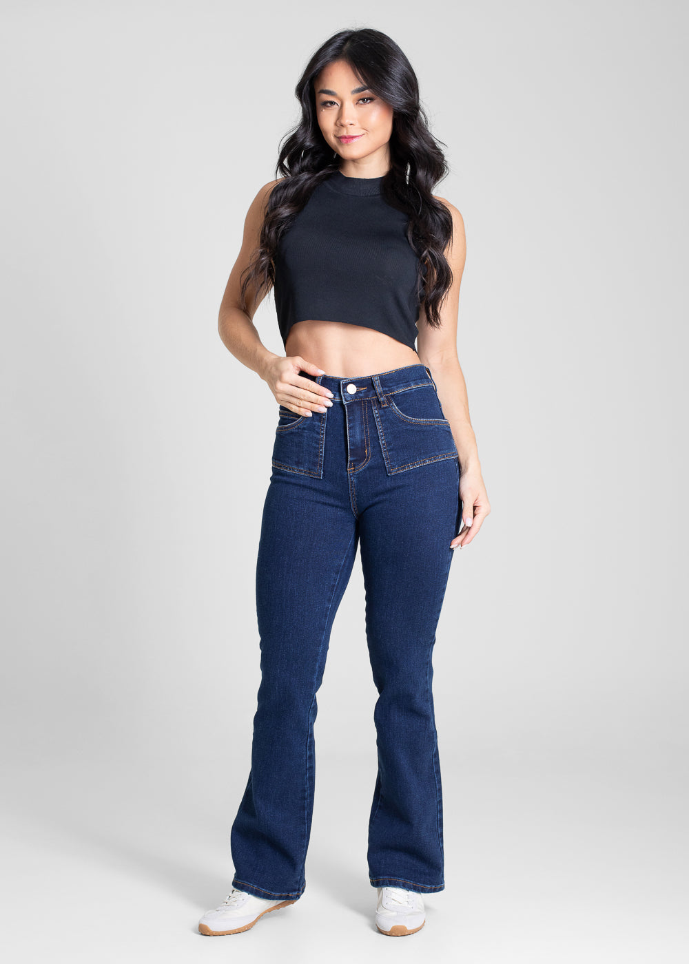 Calça Jeans Sawary Boot Cut Petit - 283358 AZUL
