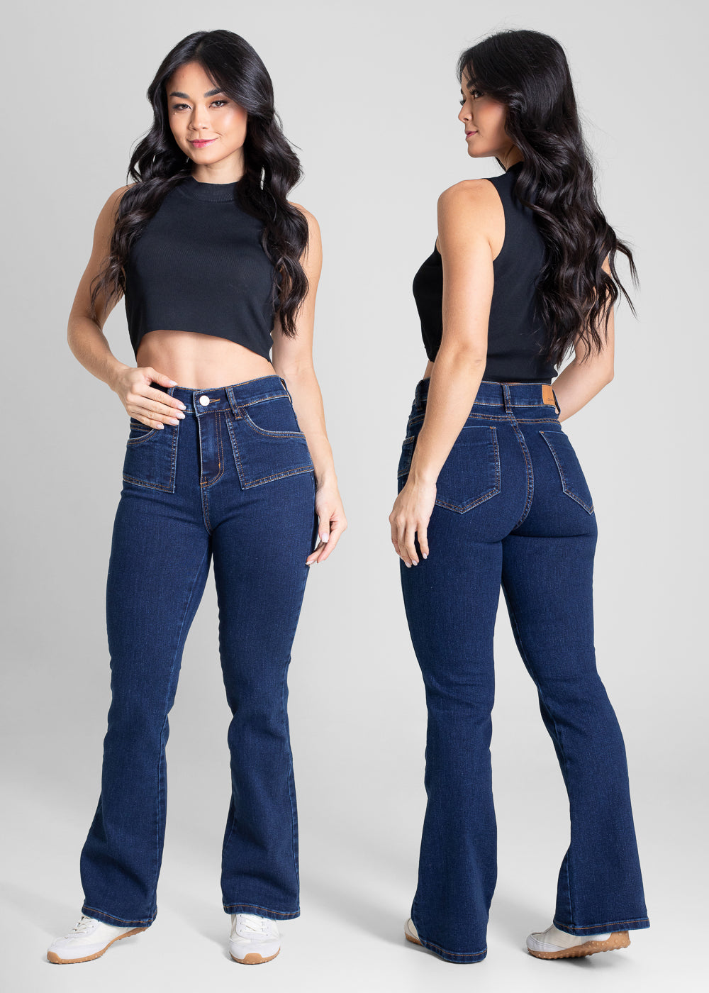 Calça Jeans Sawary Boot Cut Petit - 283358 AZUL