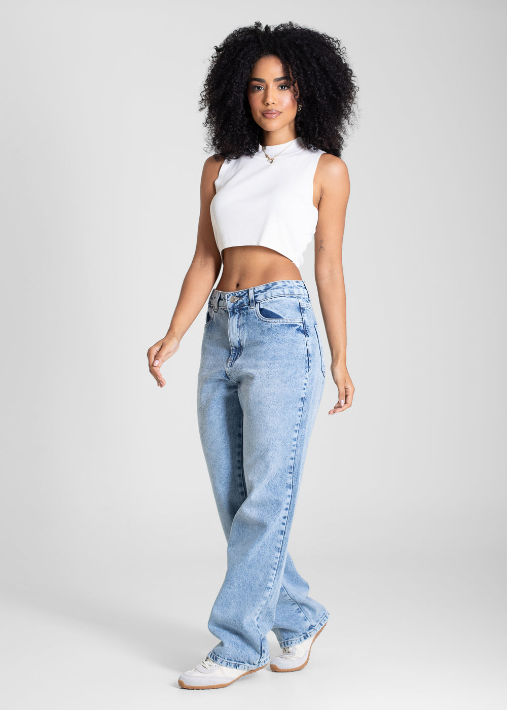 Calça Jeans Sawary Reta Petit - 283359 AZUL