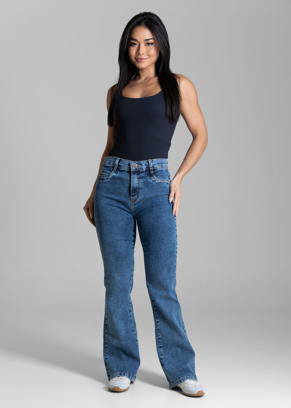 Calça Jeans Sawary Boot Cut Petit - 283366 AZUL