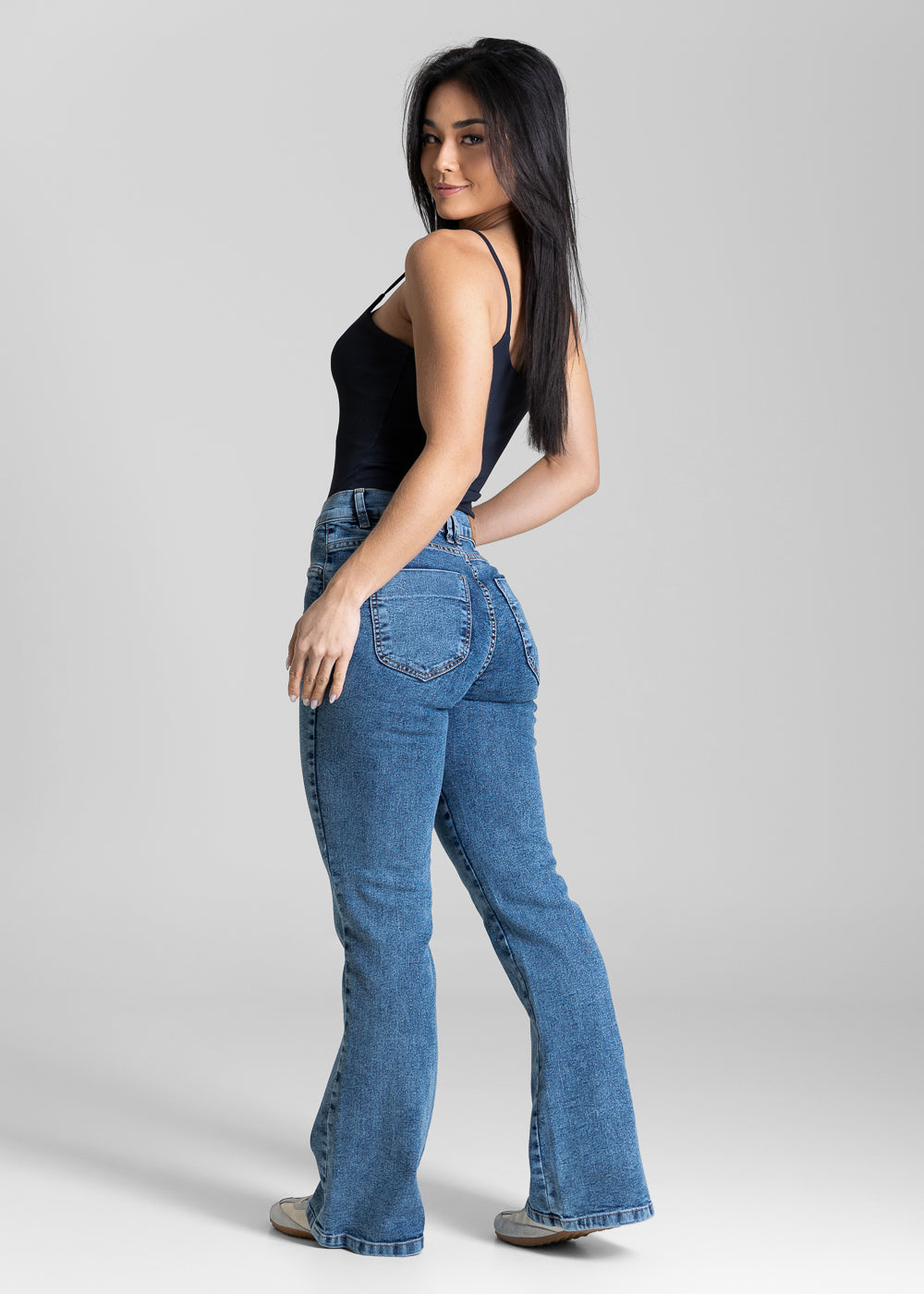 Calça Jeans Sawary Boot Cut Petit - 283366 AZUL