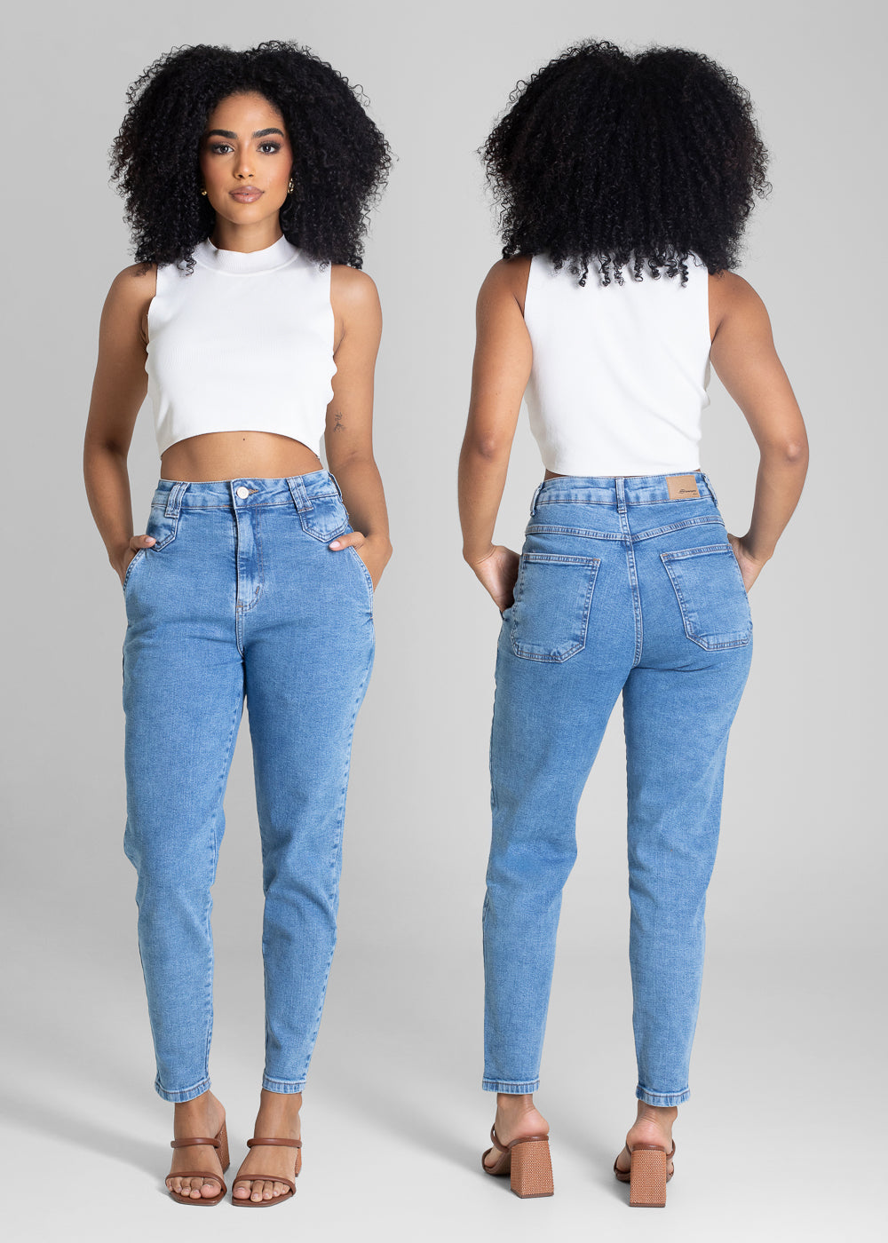 Calça Jeans Sawary Mom - 283370 AZUL