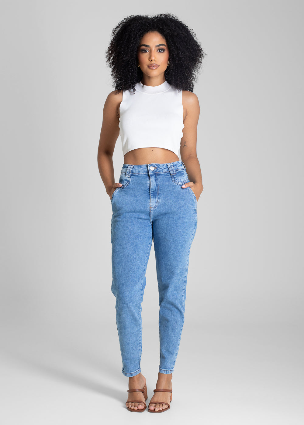 Calça Jeans Sawary Mom - 283370 AZUL
