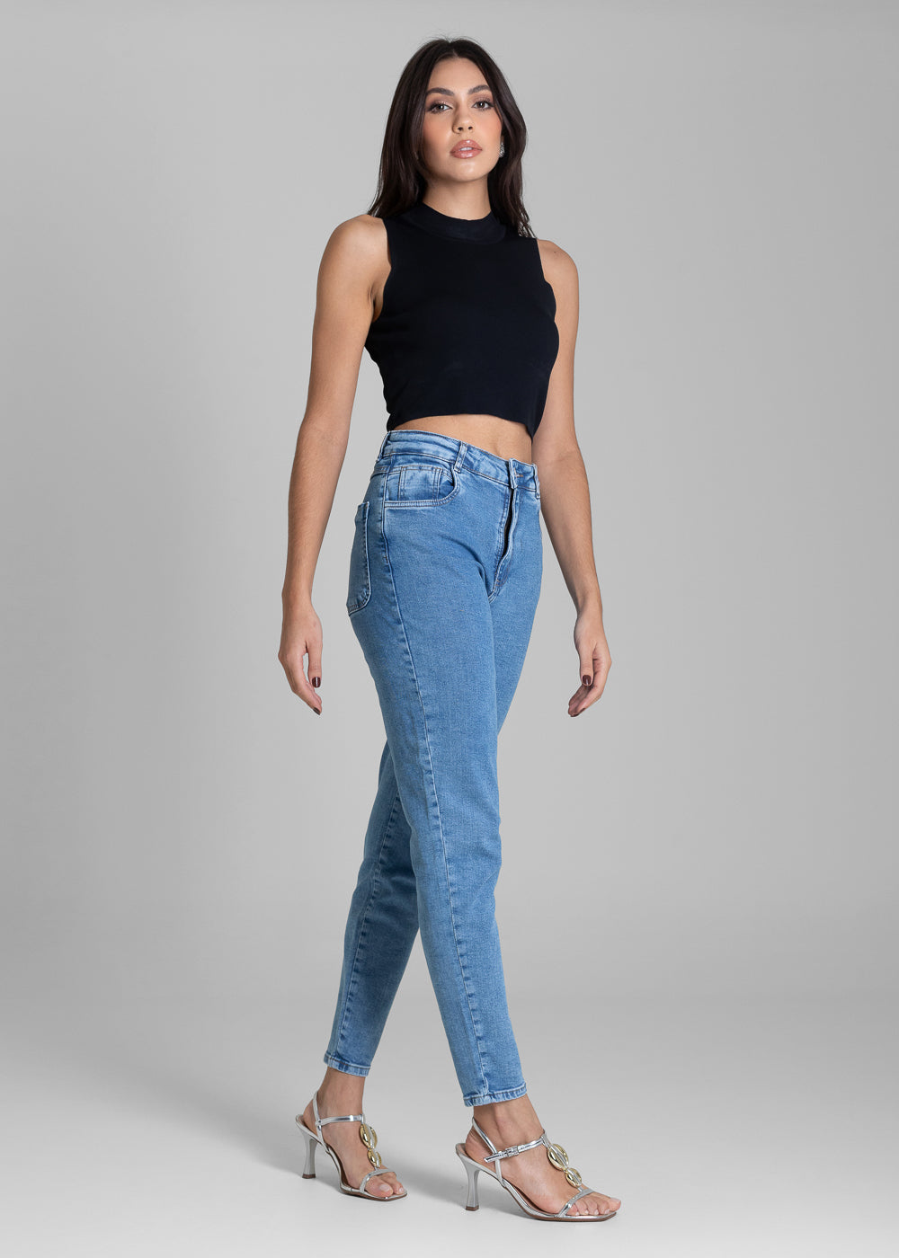 Calça Jeans Sawary Mom - 283371 AZUL