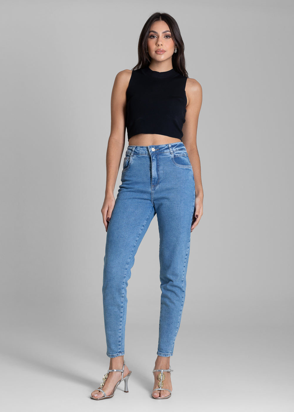 Calça Jeans Sawary Mom - 283371 AZUL