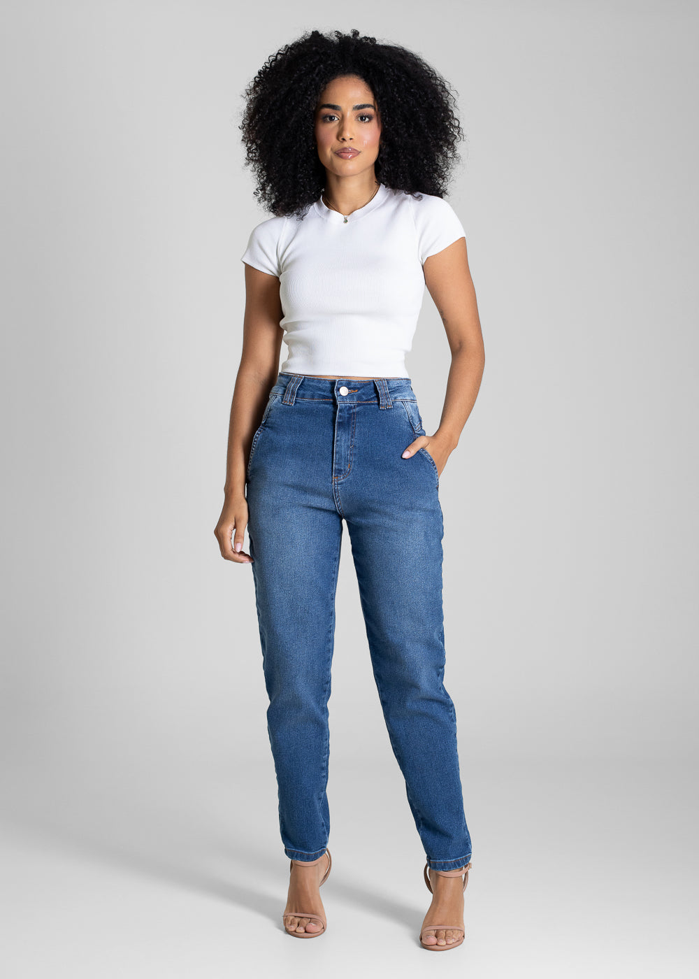 Calça Jeans Sawary Mom - 283372 AZUL