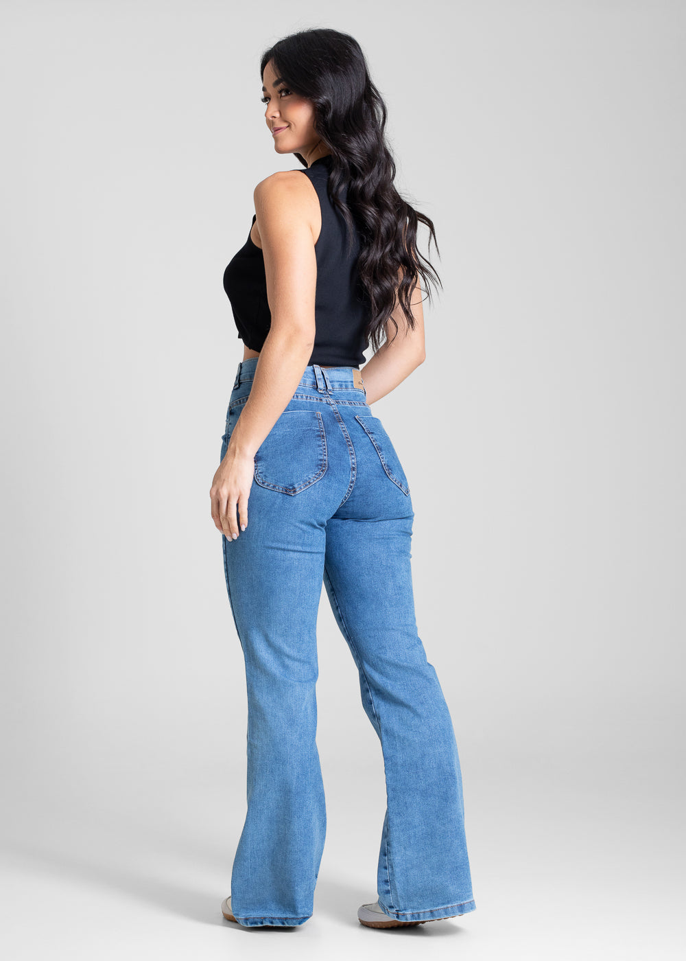 Calça Jeans Sawary Boot Cut Petit - 283379 AZUL