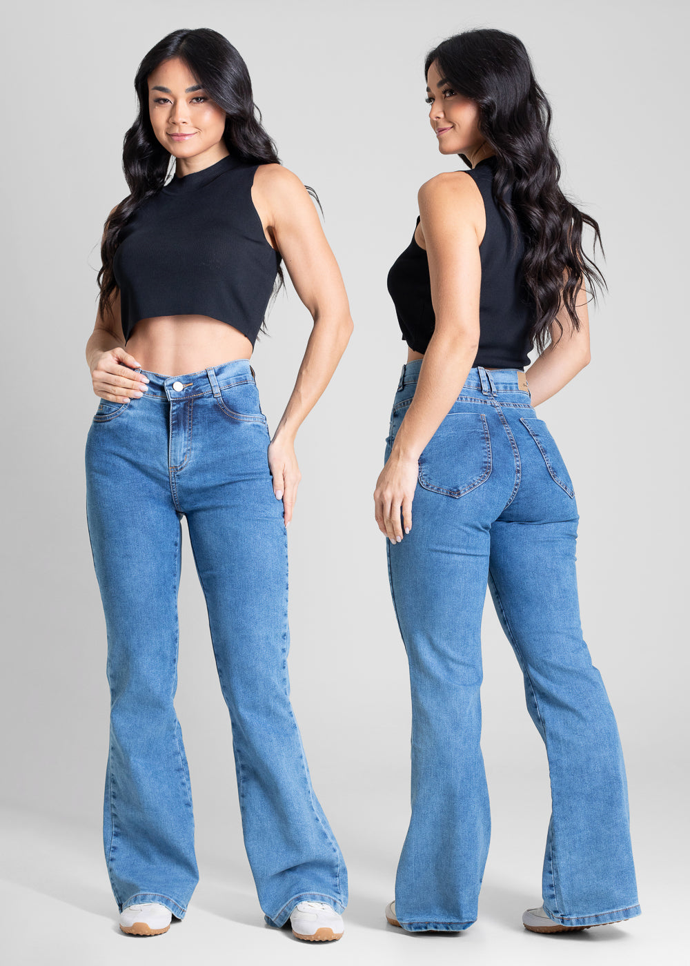Calça Jeans Sawary Boot Cut Petit - 283379 AZUL