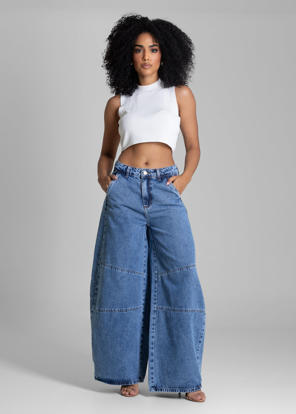 Calça Jeans Sawary Balloon - 283381 AZUL