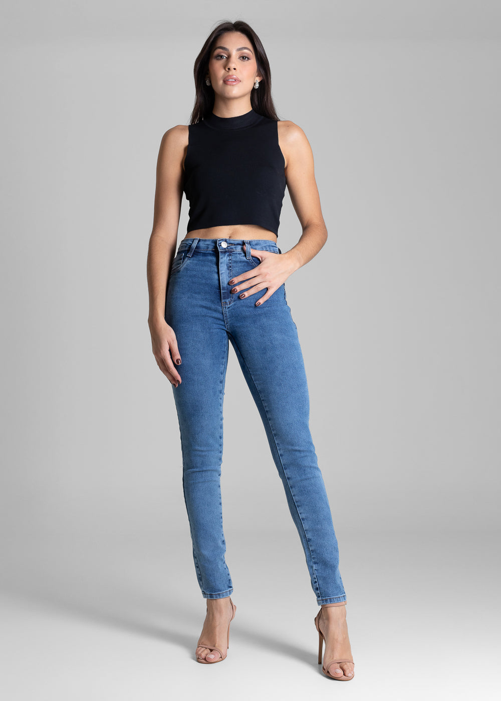 Calça Jeans Sawary Modela Bumbum - 283384 AZUL
