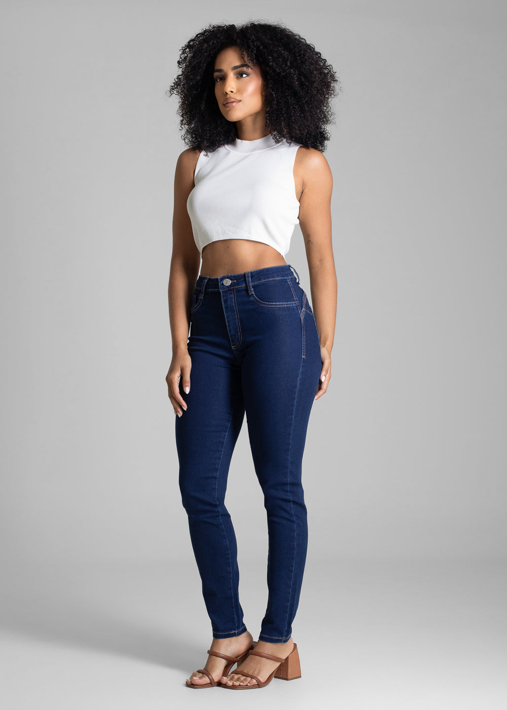 Calça Jeans Sawary Heart - 283385 AZUL