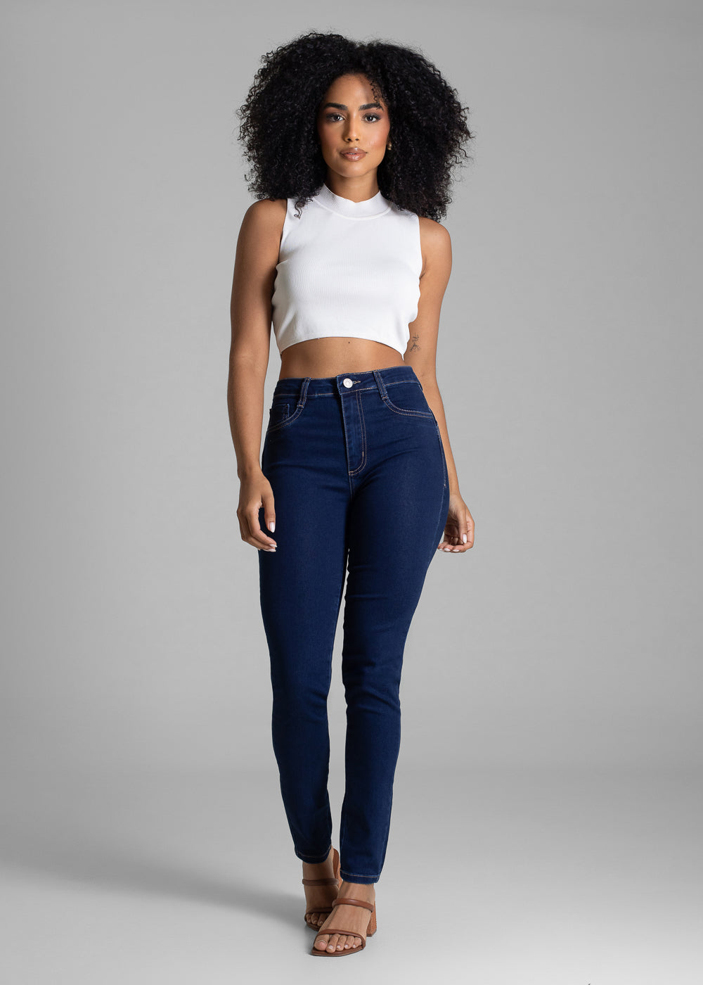 Calça Jeans Sawary Heart - 283385 AZUL