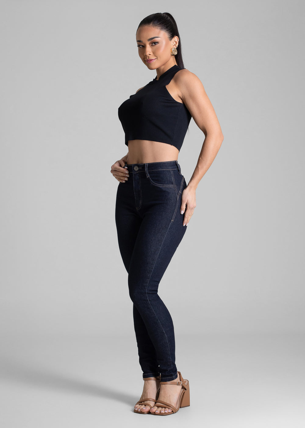 Calça Jeans Sawary Modela Bumbum - 283391 AZUL
