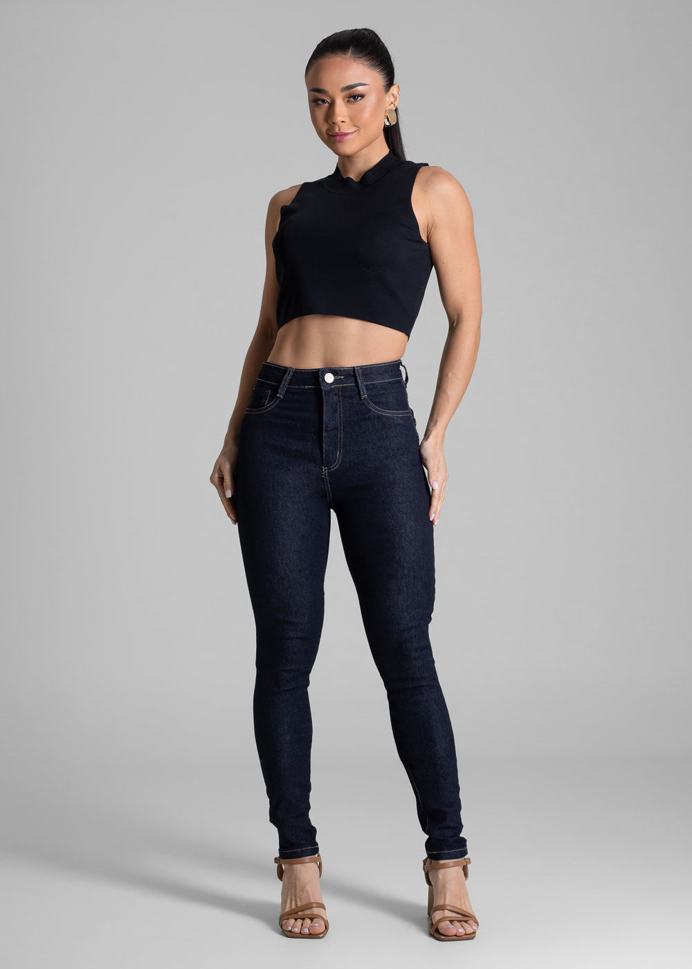 Calça Jeans Sawary Modela Bumbum - 283391 AZUL