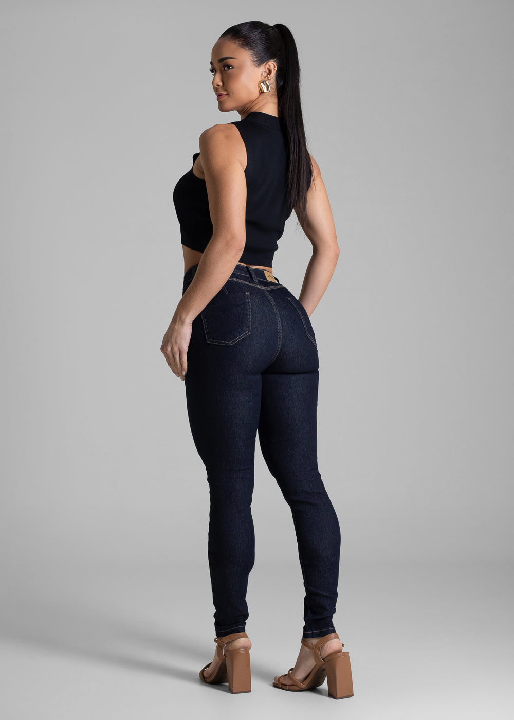 Calça Jeans Sawary Modela Bumbum - 283391 AZUL