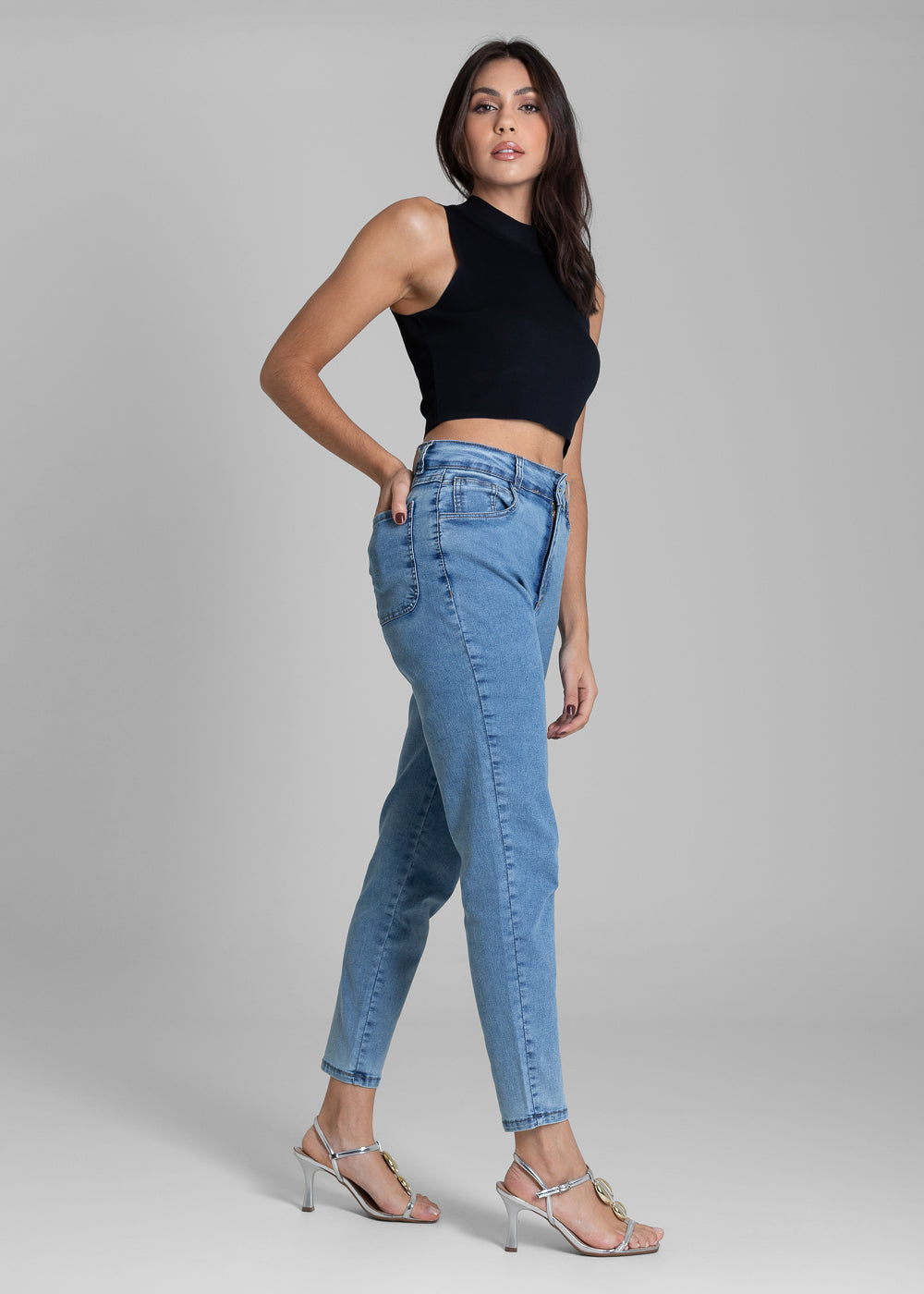 Calça Jeans Sawary Mom - 283393 AZUL