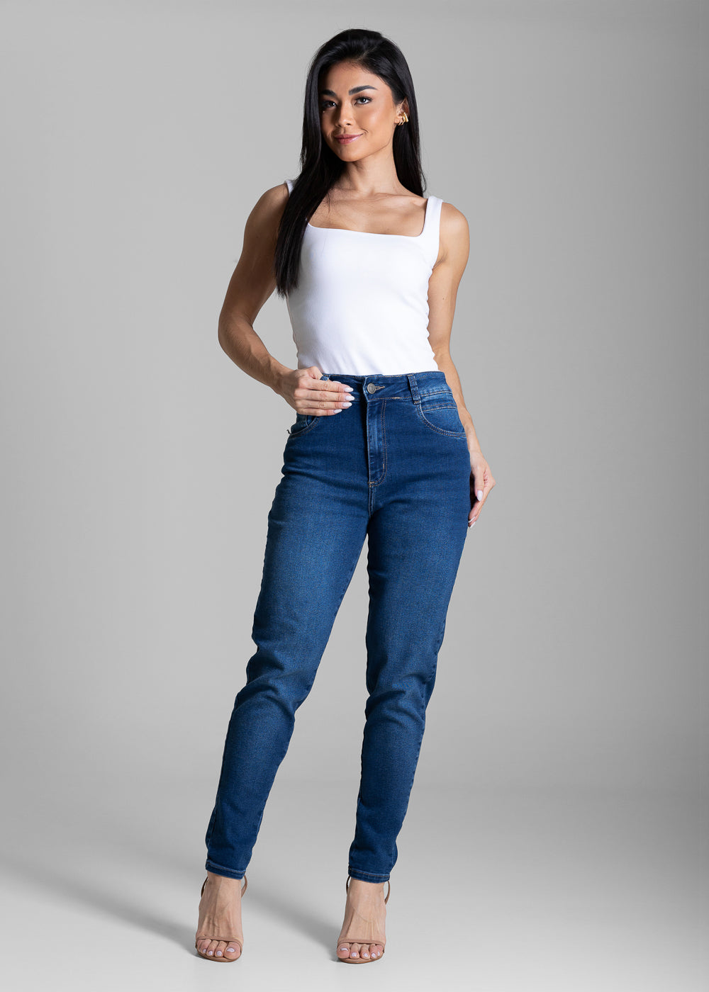 Calça Jeans Sawary Mom - 283395 AZUL