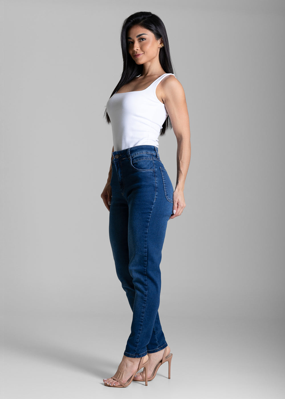 Calça Jeans Sawary Mom - 283395 AZUL