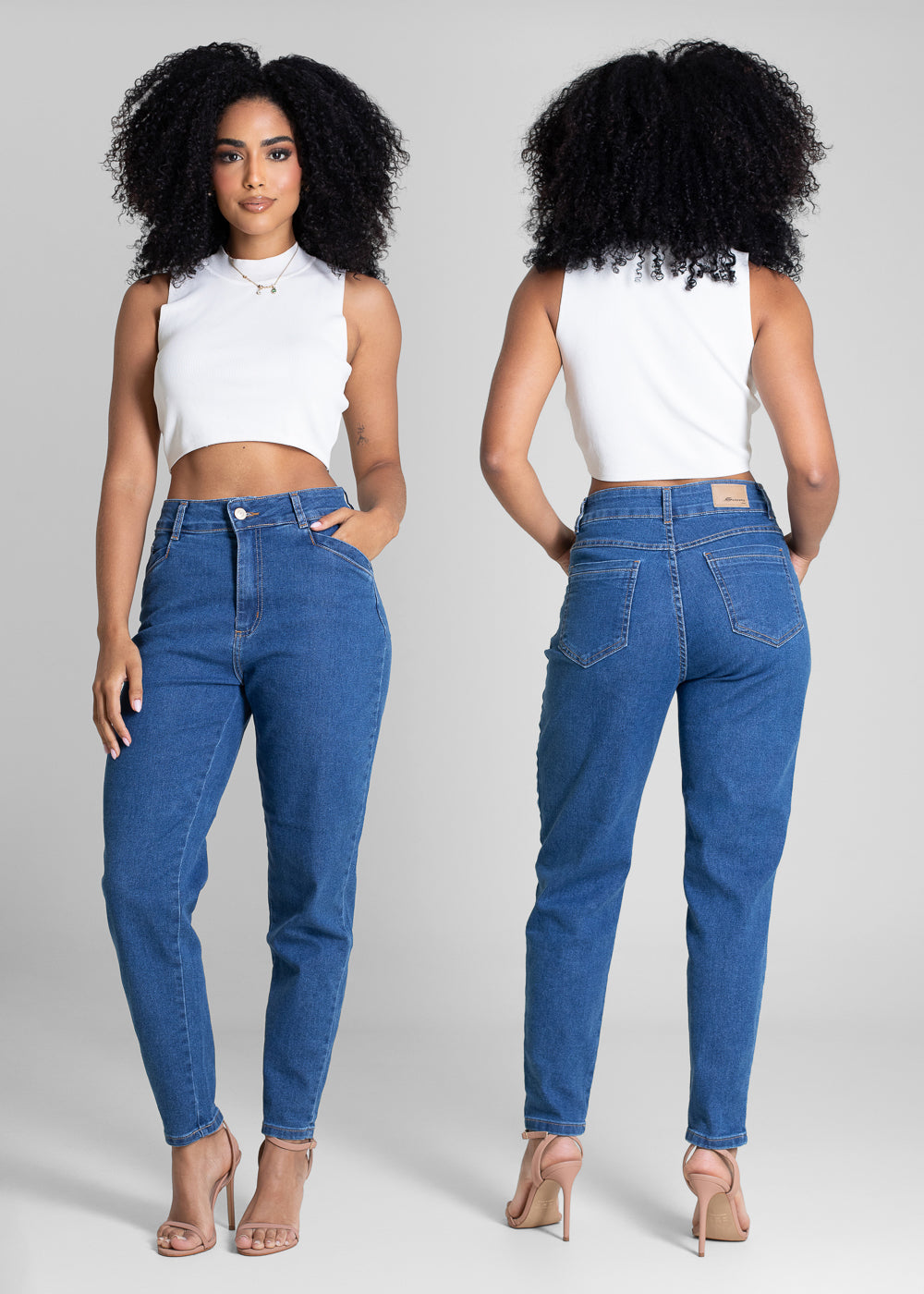 Calça Jeans Sawary Mom - 283398 AZUL