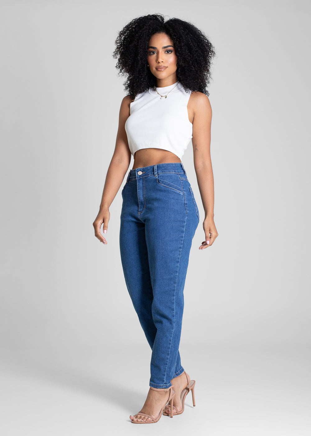 Calça Jeans Sawary Mom - 283398 AZUL