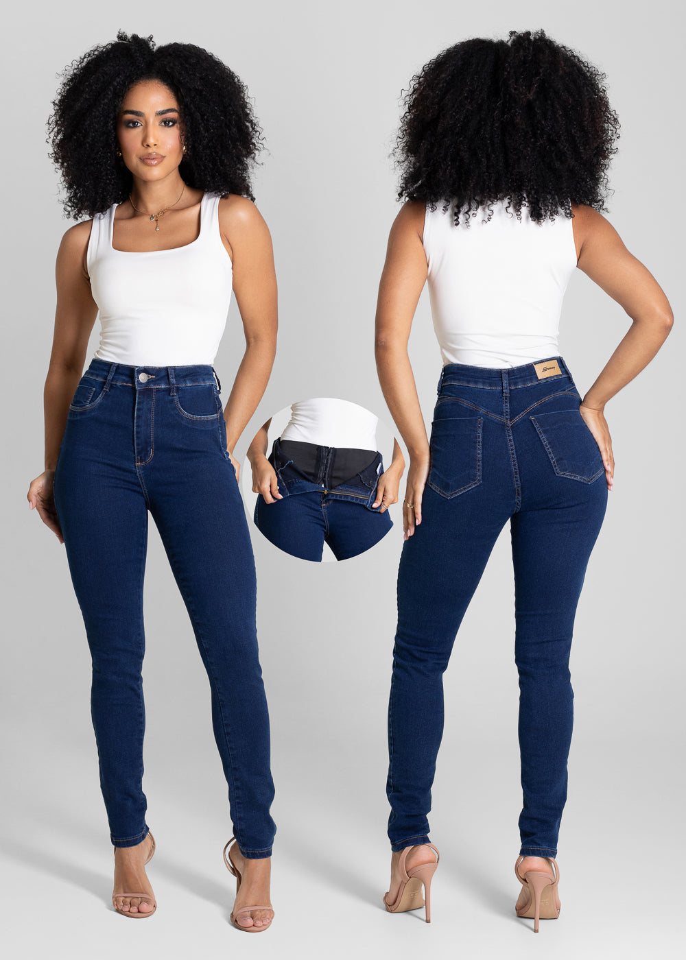 Calça Jeans Sawary Super Lipo - 283399 AZUL