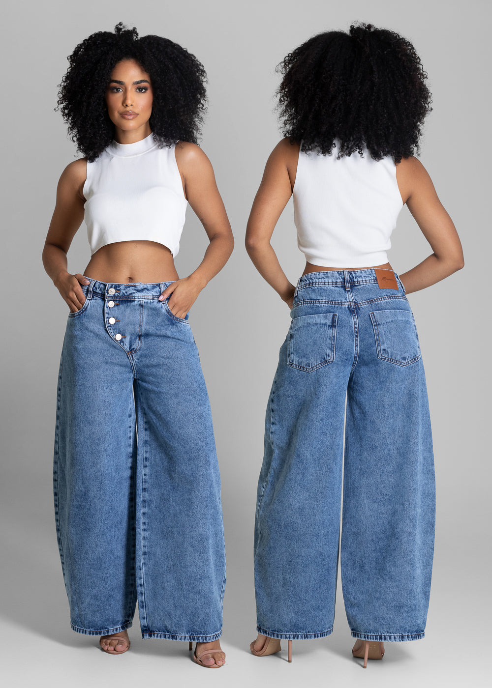 Calça Jeans Sawary Balloon - 283401 AZUL