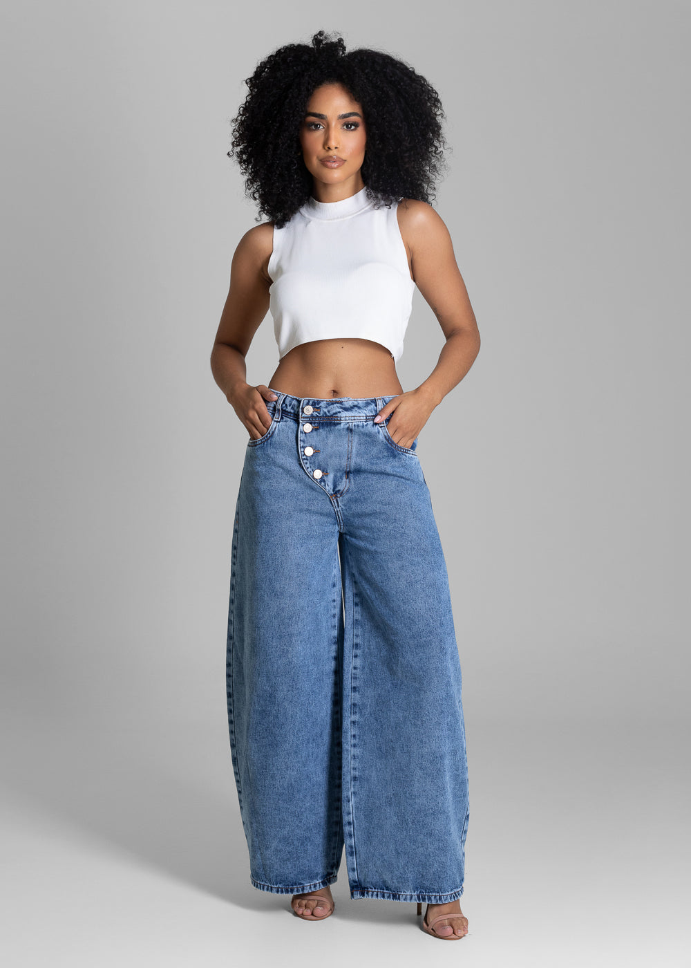 Calça Jeans Sawary Balloon - 283401 AZUL