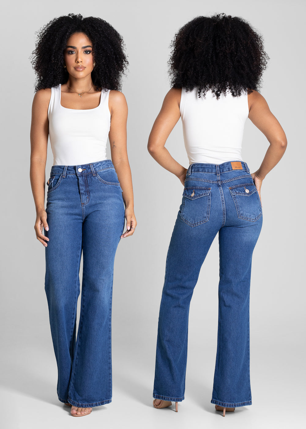 Calça Jeans Sawary Boot Cut -  283402 AZUL