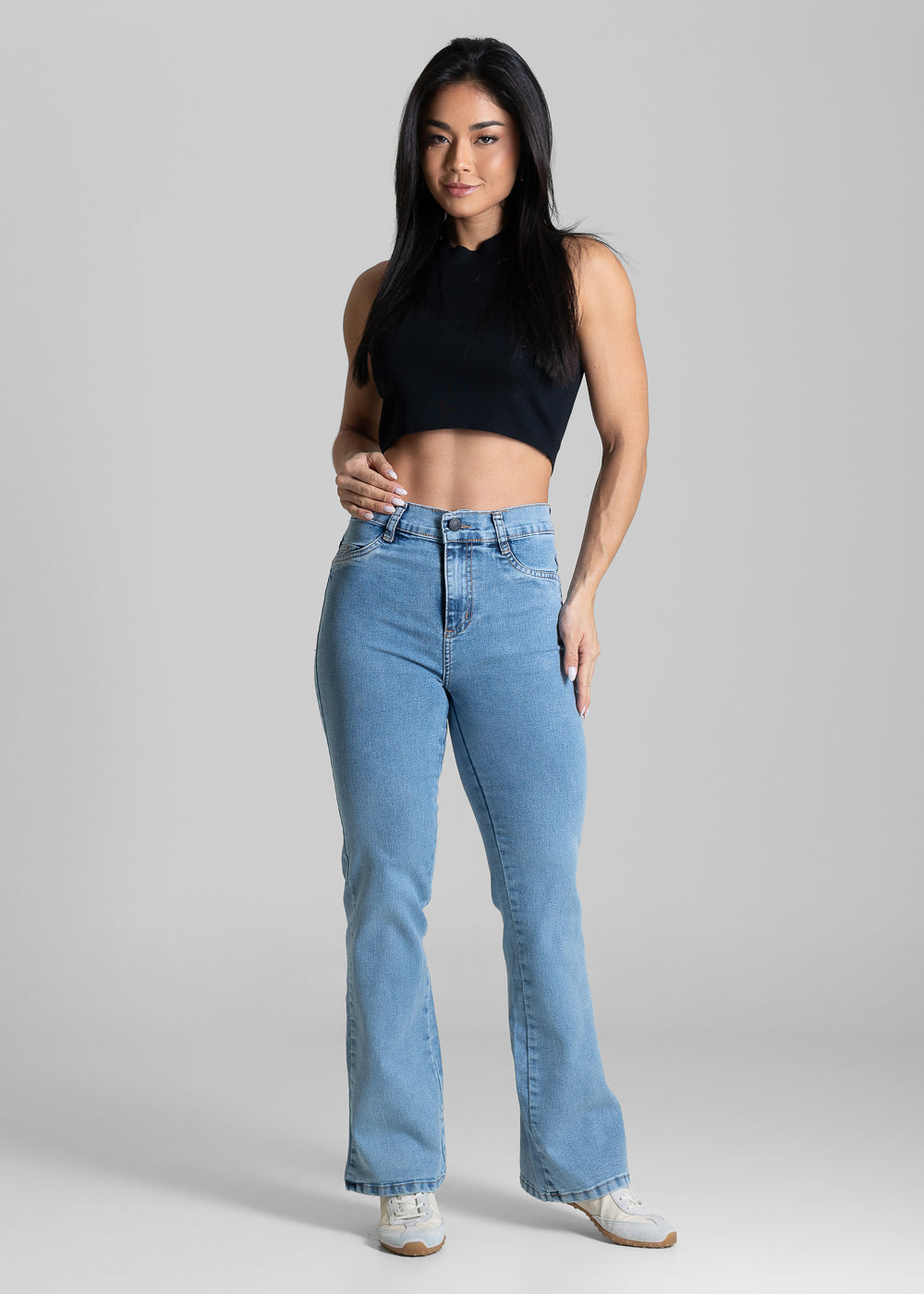 Calça Jeans Sawary Boot Cut Petit - 283412 AZUL