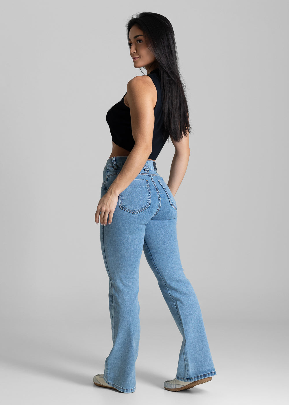 Calça Jeans Sawary Boot Cut Petit - 283412 AZUL
