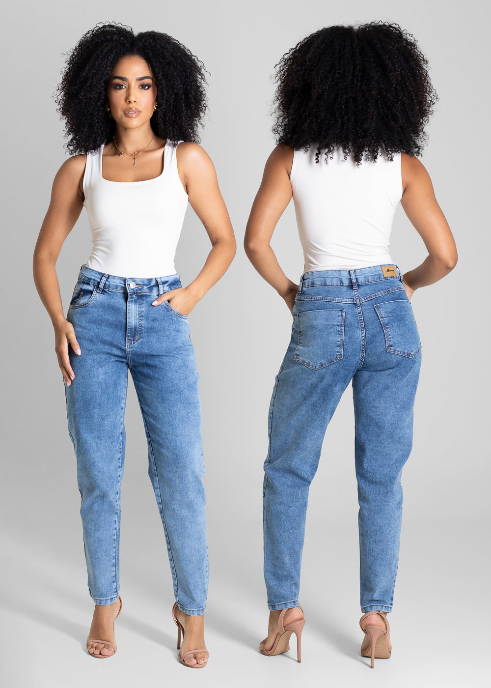 Calça Jeans Sawary Mom - 283413 AZUL