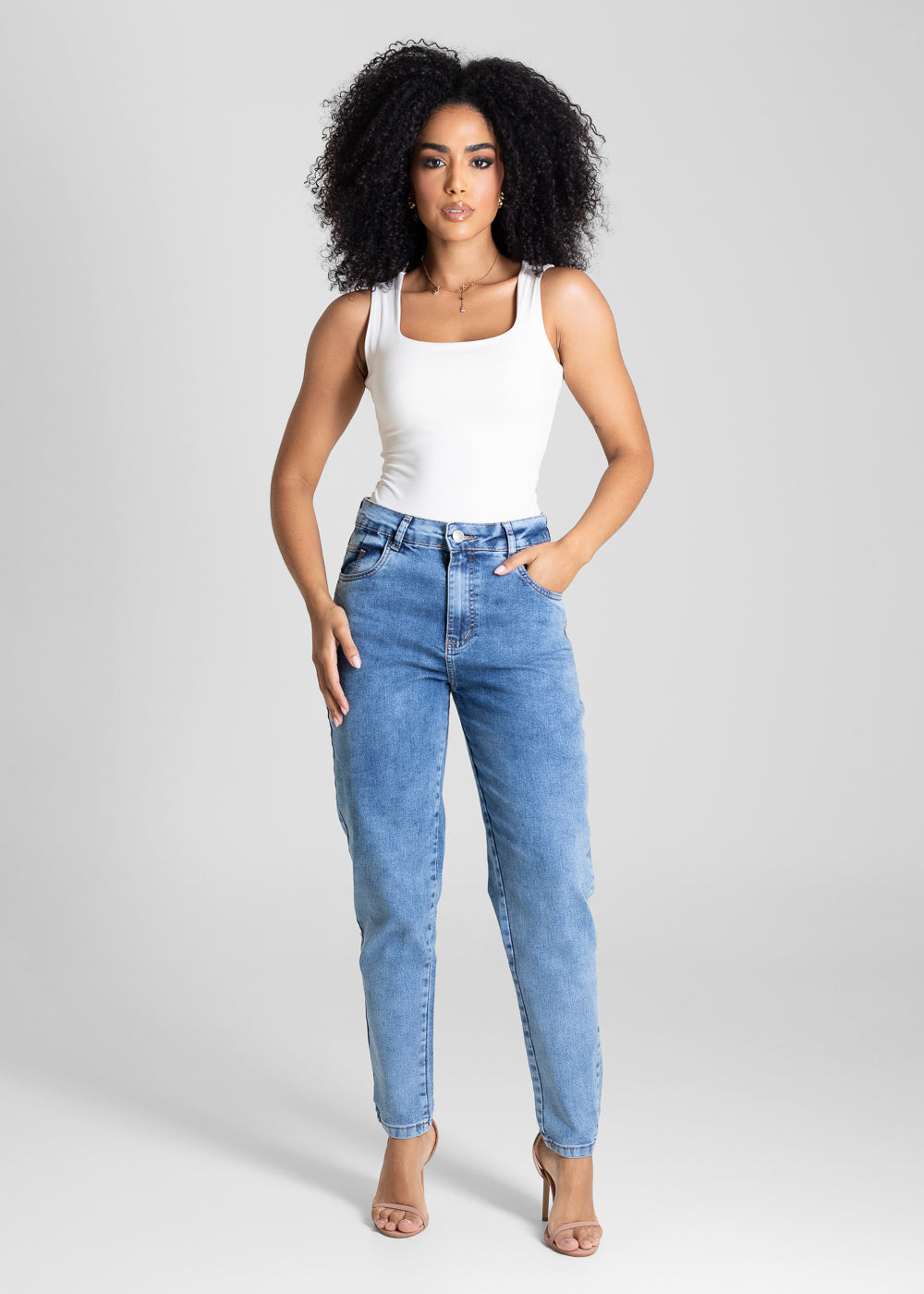 Calça Jeans Sawary Mom - 283413 AZUL