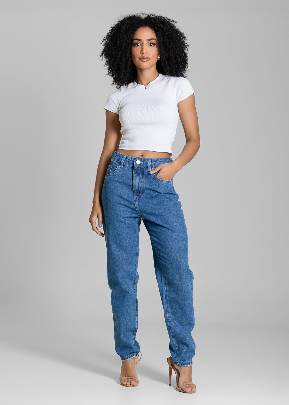 Calça Jeans Sawary Mom - 283418 AZUL