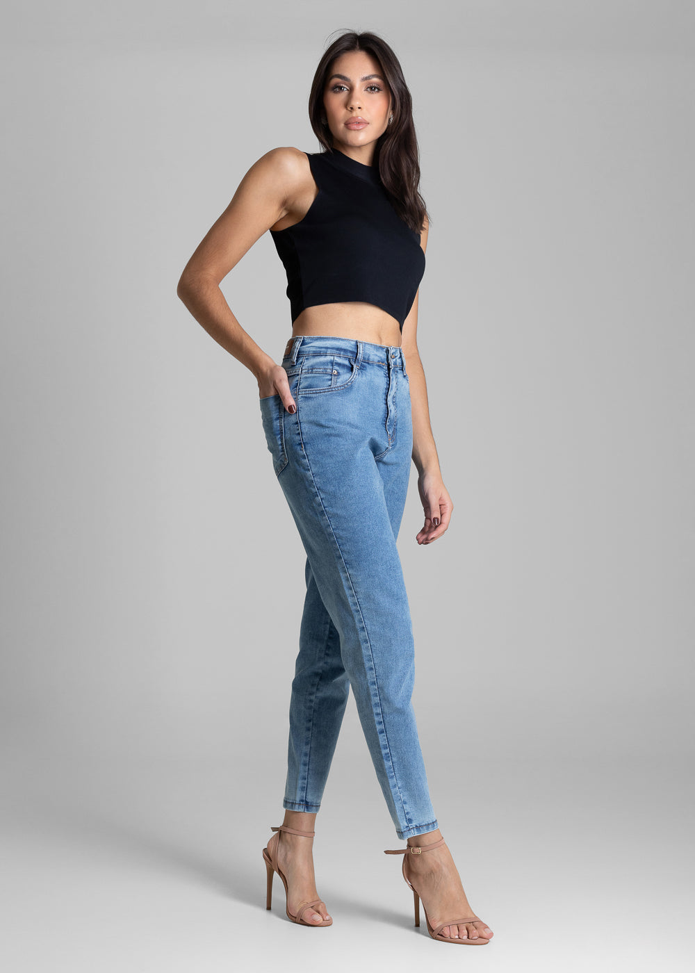 Calça Jeans Sawary Mom - 283419 AZUL