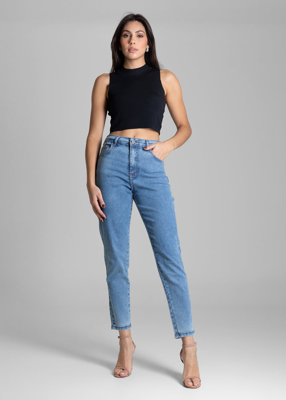 Calça Jeans Sawary Mom - 283419 AZUL