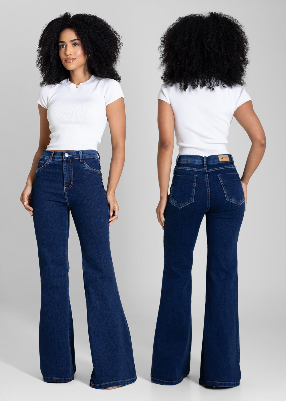 Calça Jeans Sawary Flare - 283425 AZUL