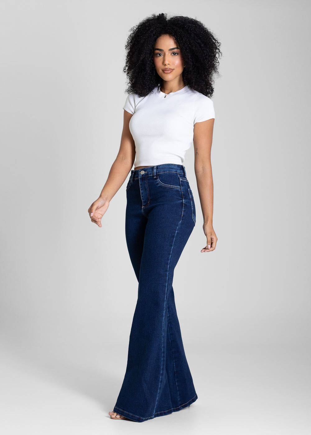 Calça Jeans Sawary Flare - 283425 AZUL
