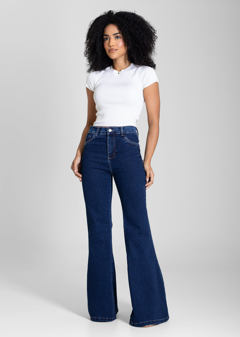 Calça Jeans Sawary Flare - 283425 AZUL