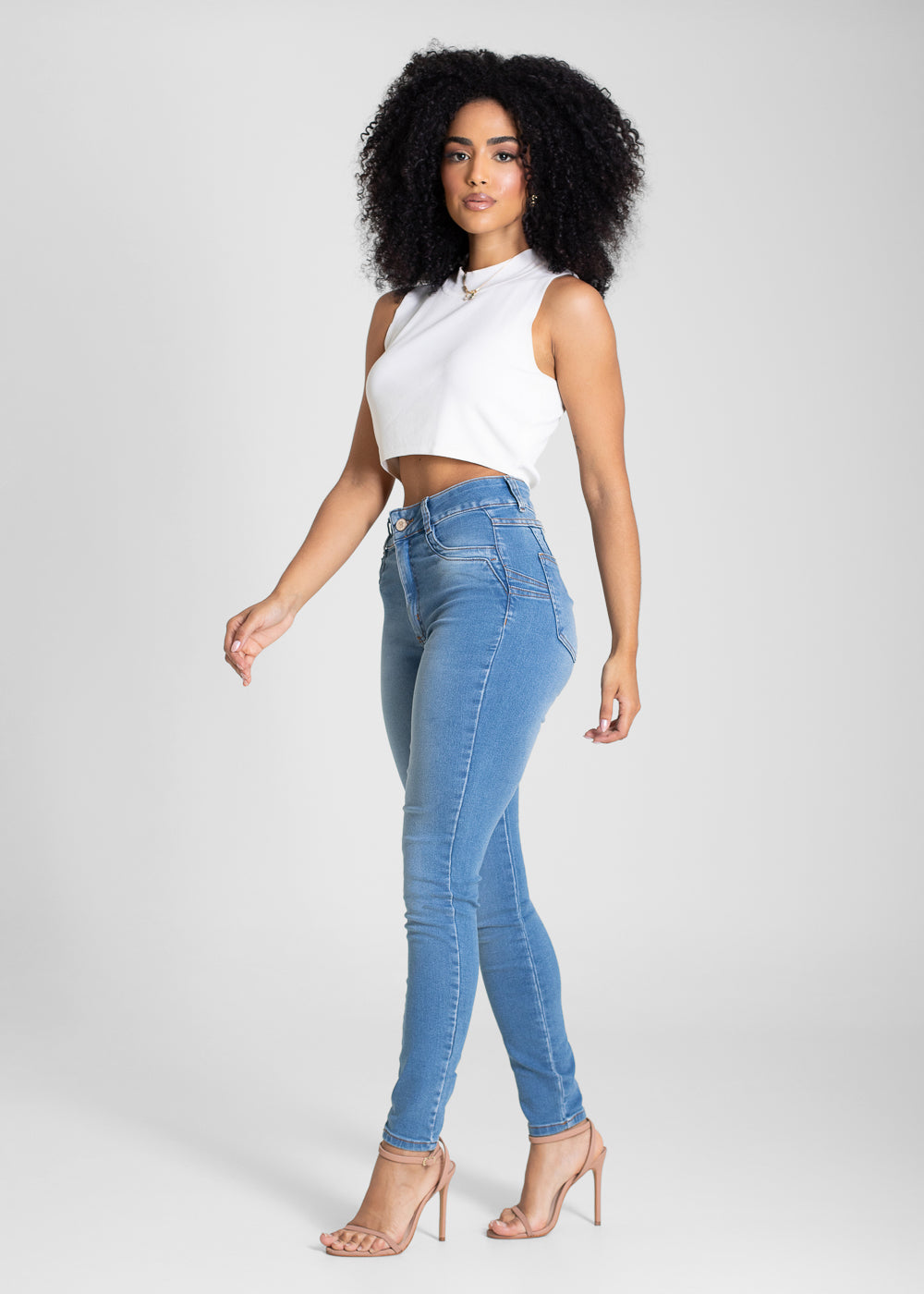 Calça Jeans Sawary Levanta Bumbum - 283427 AZUL