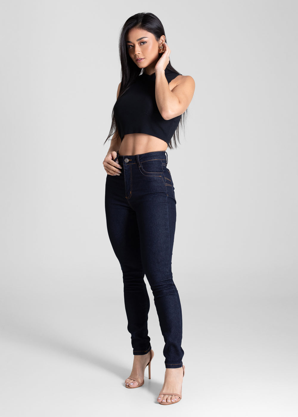 Calça Jeans Sawary Levanta Bumbum - 283431 AZUL