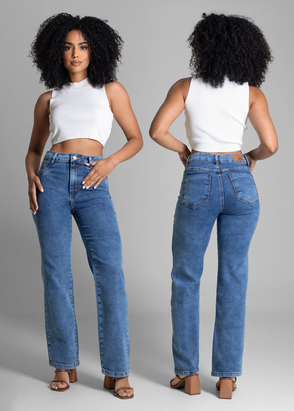 Calça Jeans Sawary Reta - 283433 AZUL